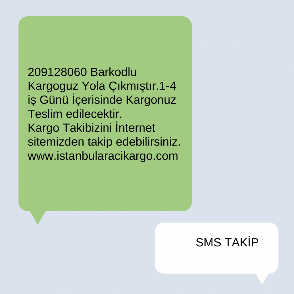 SMS ile Kargo Takibi